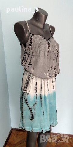 Двупластова индийска памучна рокля / голям размер , снимка 1 - Рокли - 28430458