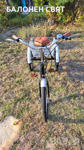 Отстъпка -10% за ТЕЛК, Семейна Велосипедна Триколка 20 цола 3 спирачки, кош, снимка 6 - Велосипеди - 38767507
