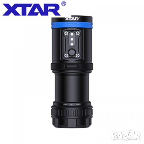 Водолазен фенер XTAR D30 4000 подводно гмуркане снимки 4000 лумена, снимка 3 - Водни спортове - 32526019