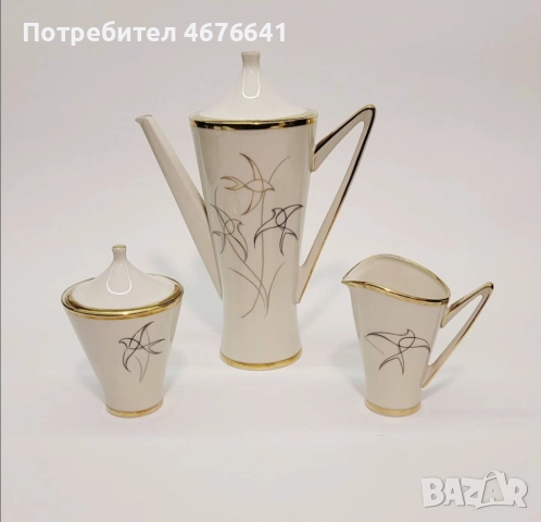 Чайник с каничка и захарница