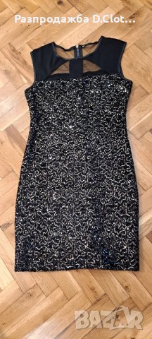 рокля с пайети, снимка 5 - Рокли - 43380725