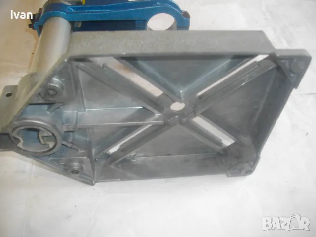 НОВА НЕМСКА СТАРО КАЧЕСТВО АЛУМИНИЕВА ПРОФИ ОРЕБРЕНА СТОЙКА ЗА БОРМАШИНА WABECO 1885 GERMANY ХОД60мм, снимка 7 - Бормашини - 49690010