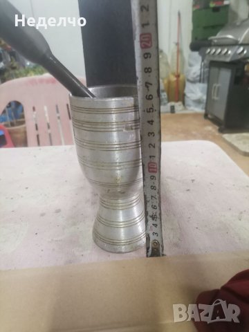 Хаванче алуминиево с чукало, снимка 2 - Прибори за хранене, готвене и сервиране - 35368544