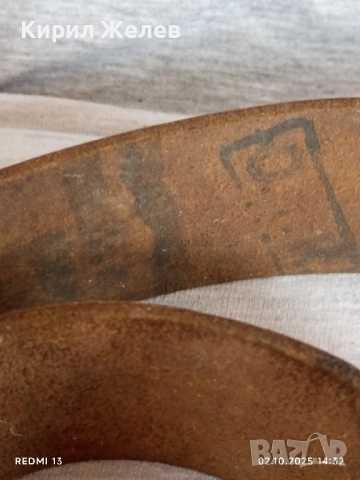 Стар войнишки колан естествена кожа много здрав за КОЛЕКЦИЯ 51084, снимка 4 - Други ценни предмети - 51920505