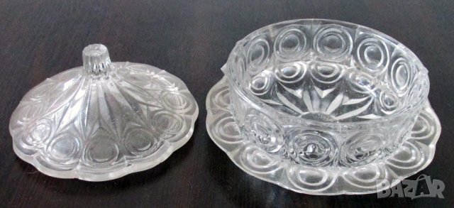 Нови стъклени соц бонбониери и чинийки за ядки, снимка 2 - Антикварни и старинни предмети - 39621350