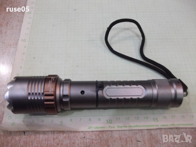 Фенер акумулаторен регулируем нов работещ, снимка 3 - Прожектори - 38185275