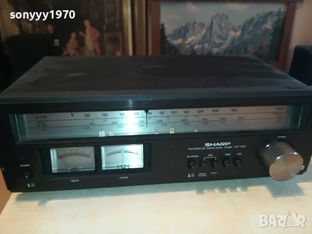 SHARP ST-1122H STEREO TUNER MADE IN JAPAN-ВНОС SWISS 2703231739, снимка 2 - Ресийвъри, усилватели, смесителни пултове - 40156215