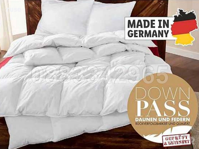 НОВИ! Олекотена завивка с патешки пух и пера DownPass Германия 200х220см, снимка 2 - Олекотени завивки и одеяла - 51851578
