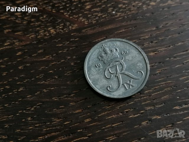 Монета - Дания - 2 оре | 1966г., снимка 2 - Нумизматика и бонистика - 27660956