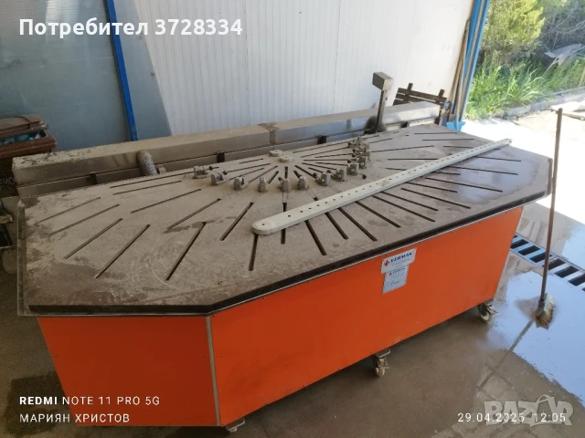 машина за огъване на PVC профили , снимка 1