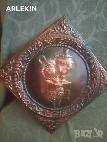 Ретро Руска Метална Картина Олимпиада Москва 1980, снимка 4 - Антикварни и старинни предмети - 35264895