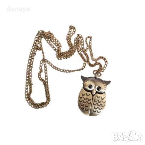 3293 Дамско винтидж колие Бухалче, снимка 4 - Колиета, медальони, синджири - 42957725