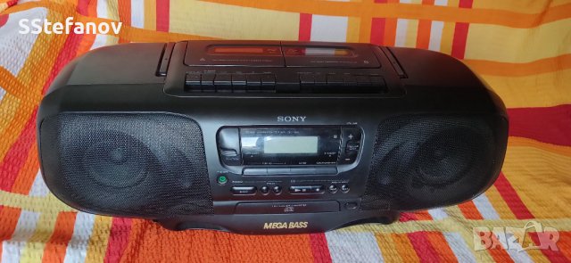 Sony CDF-380L Boombox Stereo Cd Player Radio Tape MEGABASS, снимка 1