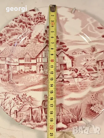 порцеланова чиния за стена с пружинен окачвач  25/4, снимка 5 - Декорация за дома - 50214735