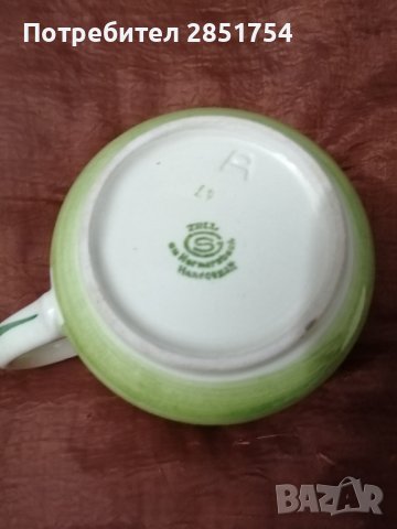 Стара колекционерска купа от серията,, Петел и кокошка "на немска керамика,, Zeller ", снимка 2 - Колекции - 37704796