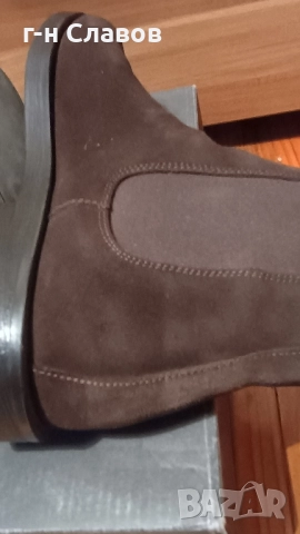 ZARA КОЖА Велур Боти, снимка 8 - Мъжки боти - 52100948