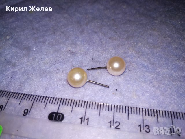 СТАРИ СРЕБЪРНИ ПЕРЛЕНИ НЕЖНИ РЕТРО ОБЕЧКИ 26775