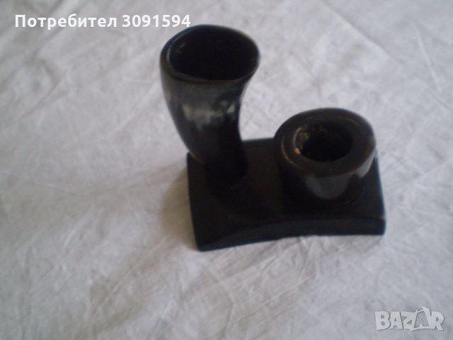 Ръчно изработени ваза и мастилница от рог, снимка 5 - Други ценни предмети - 33518255