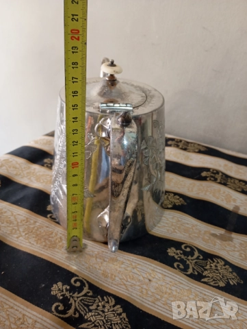 Стара посребрена кана за кафе,чай, снимка 3 - Други ценни предмети - 52532925