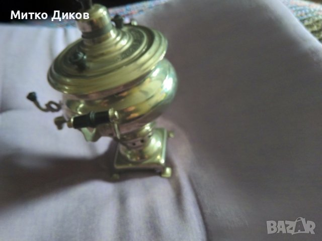 Самовар 1970г СССР декоративен миниатюрен за украса, снимка 6 - Антикварни и старинни предмети - 44050528