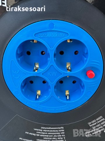 Удължител на макара с кабел KRAFTWELLE 50 метра Макара 50 метра кабел, снимка 3 - Други инструменти - 43481877