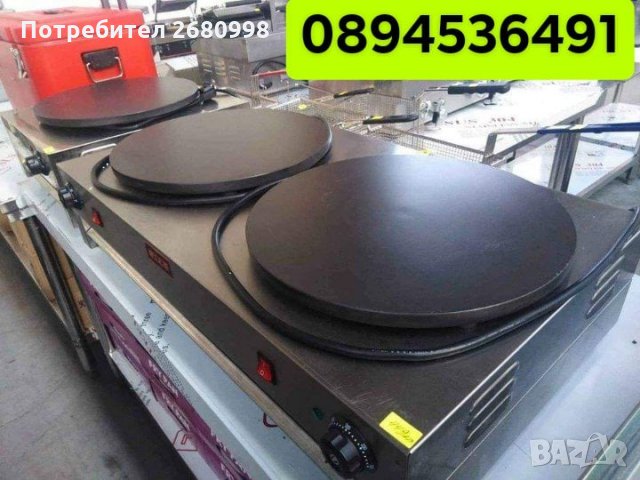 Професионални котлони за палачинки и катми 2 модела. Чисто нови. Цена 299лв/152,88€