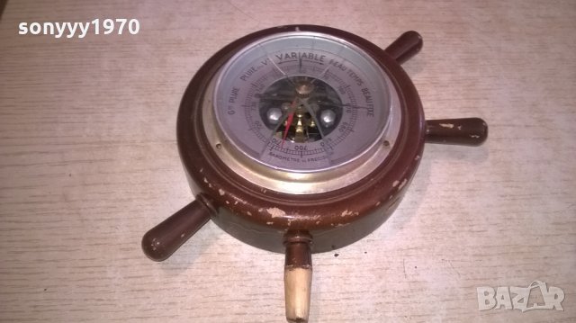 ретро рул-барометър с забележки-внос холандия, снимка 1 - Колекции - 27742147