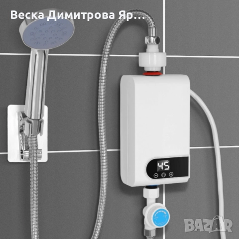 Проточен бойлер 3500W с дигитален дисплей – Моментална топла вода без чакане, снимка 2 - Друга електроника - 52650775