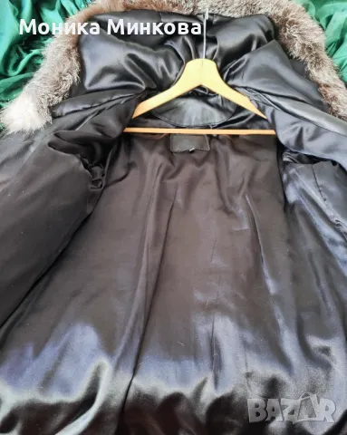 Дамско ватирано яке от естествена кожа , снимка 3 - Якета - 48621888