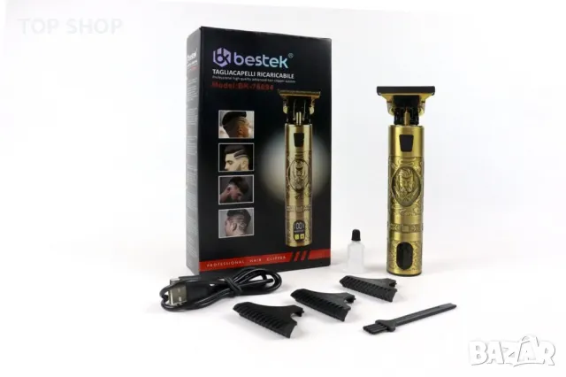 професионална машинка за подстригване, USB акумулаторен LCD екран, снимка 2 - Тримери - 48473309