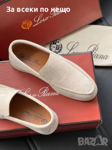 Loro Piana Дамски Бежови Обувки Естествен Велур Лоро Пиана Код E241, снимка 3 - Дамски ежедневни обувки - 50412402
