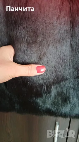 Елек естествен косъм размер М , снимка 2 - Елеци - 47322752