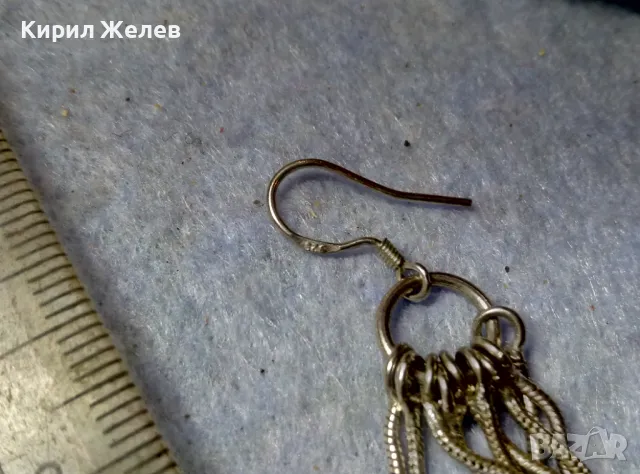 КРАСИВА НЕЖНА ПОСРЕБРЕНА ФЕШЪН АРТ ОБЕЦА от БЛАГОРОДНА СТОМАНА 47532, снимка 7 - Обеци - 48901748