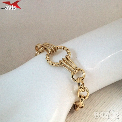 Гривна с 14К златно покритие 234838, снимка 4 - Гривни - 53061103