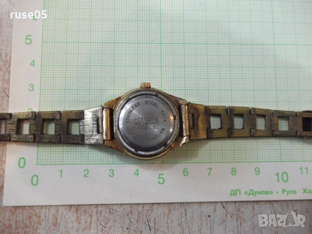 Часовник "CORNAVIN" ръчен дамски автомат с верижка работещ, снимка 4 - Дамски - 28363600