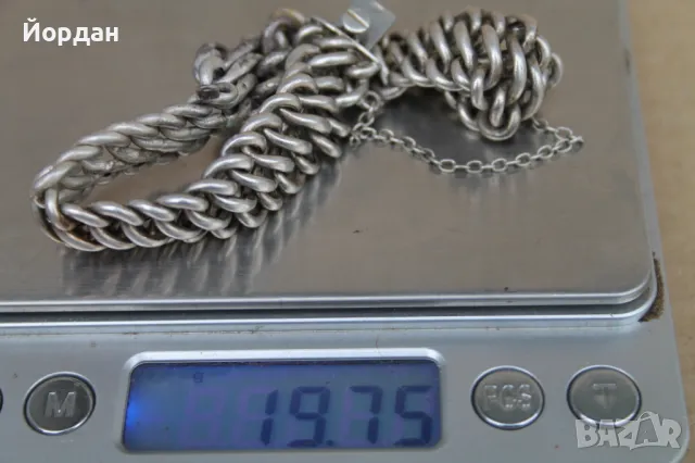 Дамска сребърна гривна, снимка 8 - Гривни - 47990339