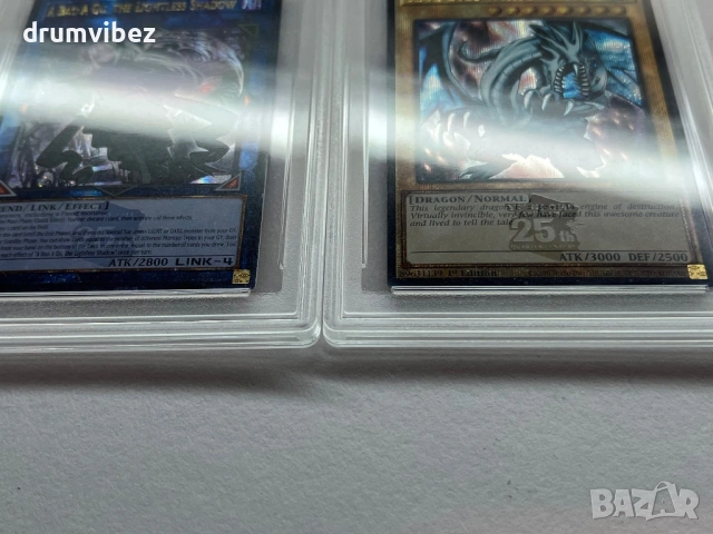 Yu -Gi-Oh! A Bao A Qu,The Lightless Shadow & Blue-Eyes White Dragon, снимка 4 - Колекции - 53444424