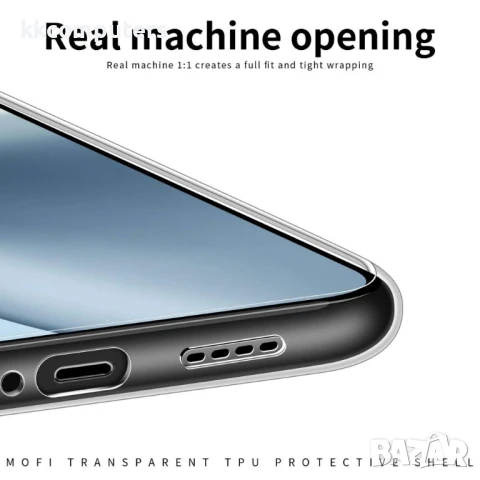 Realme 14 Pro 5G MOFI Силиконов Калъф Ultra-Thin TPU и Протектор, снимка 9 - Калъфи, кейсове - 50701512