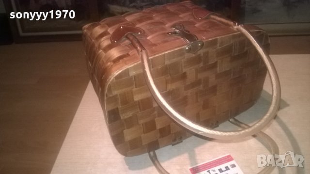 АНТИКА-ДЪРВЕНА ЧАНТА-ВНОС ШВЕИЦАРИЯ, снимка 15 - Колекции - 27299884