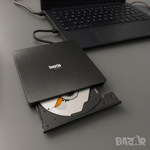 Външно оптично устройство / Външно CD  за лаптоп / USB to CD, снимка 2 - Други - 53535979