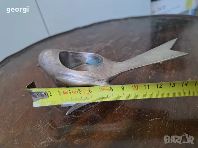 посребрен свещник птица уникат   5/2, снимка 7 - Декорация за дома - 49081910