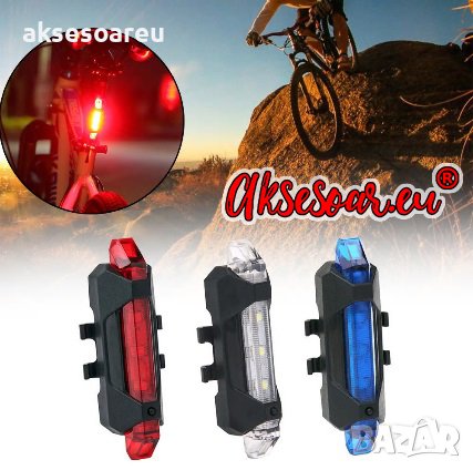 Велосипедни светлини за рамка на колело USB акумулаторна Водоустойчива светлина за планински велосип, снимка 15 - Аксесоари за велосипеди - 38395706