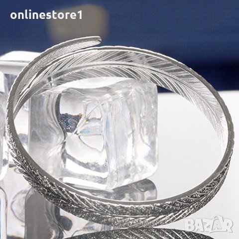 Сребърна гривна 999 - Перо Код: BGRX132, снимка 6 - Гривни - 33682265