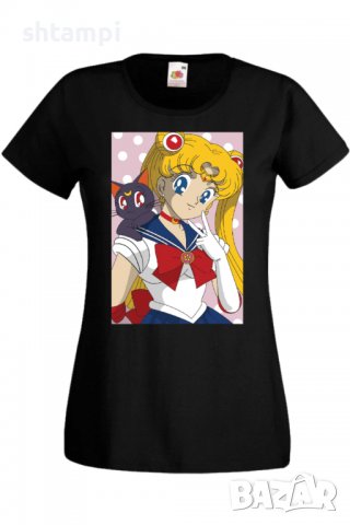 Дамска тениска Sailor Moon 02, Анимация,игра,Празник,Повод., снимка 1 - Тениски - 37946261