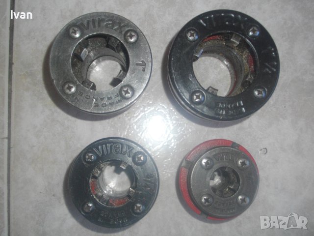 VIRAX Резбонарезни Глави За Чешмеджийска Водпроводна Плашка Винтонарезка VIRAX-Made in France-Профи, снимка 3 - Други инструменти - 43569270