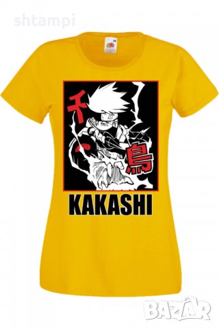 Дамска тениска Аниме Манга Naruto Hatake Kakashi 04 Chidori,Анимация,игра,Празник,Повод., снимка 9 - Тениски - 38059541