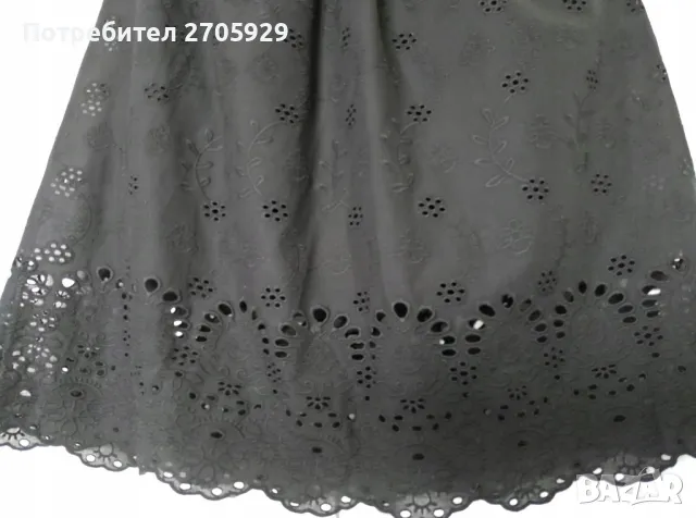 Н&М пола с английска бродерия, размер 38(S/М), снимка 4 - Поли - 50185379