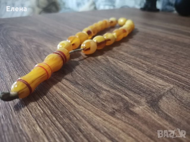 Стара броеница кехлибар , снимка 3 - Антикварни и старинни предмети - 34835998