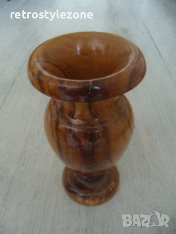 № 6375 стара дървена ваза , снимка 4 - Други ценни предмети - 37299869