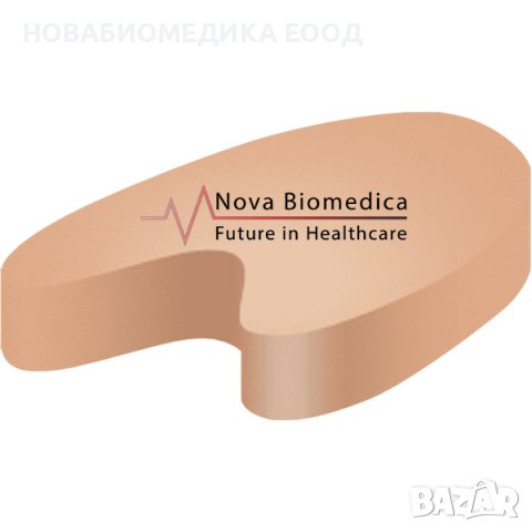 Силиконов разделител за пръсти полумесец, снимка 3 - Ортопедични стелки - 43299983